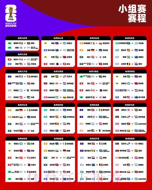 世界杯完整赛程高清 世界杯完整赛程高清